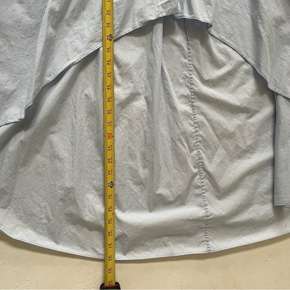 Zara High Low Shirt Dress Light Blue Size XS - Picture 6 of 6